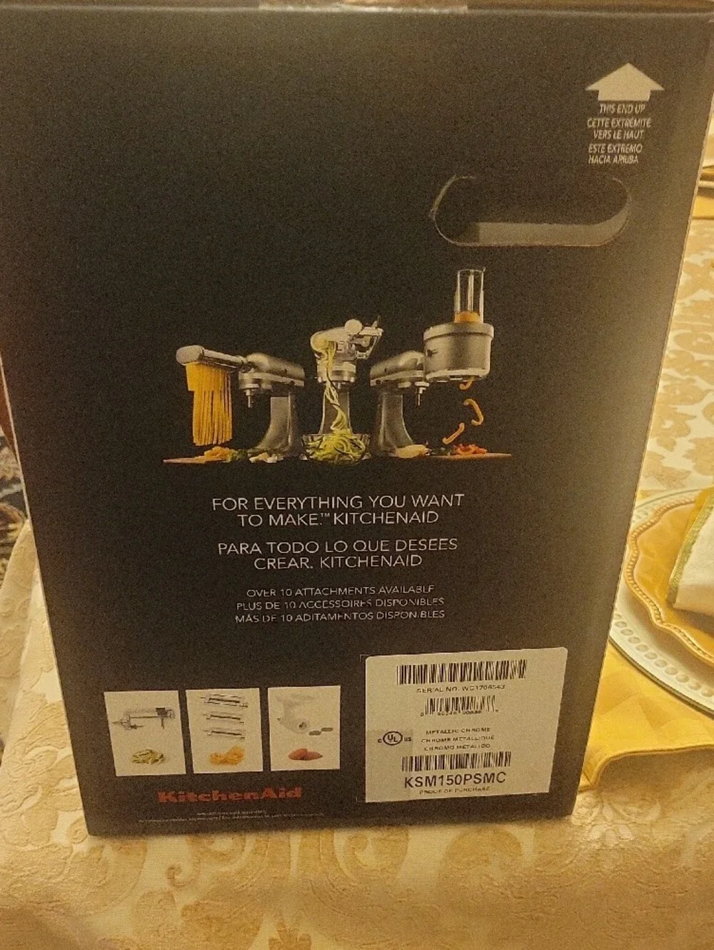 KitchenAid Artisan Tilt-Head Stand Mixer in Silver